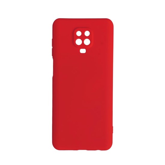 Capa de Silicone para Xiaomi Redmi Note 9S/Note 9 Pro Vermelho